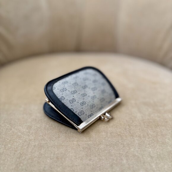 VTG Auth GUCCI Supreme GG Micro Monogram Coated Canvas MINI Coin Purse - Picture 3 of 10